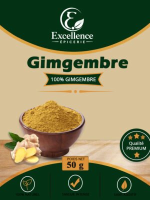Gingembre moulu du Cameroun – 50 g