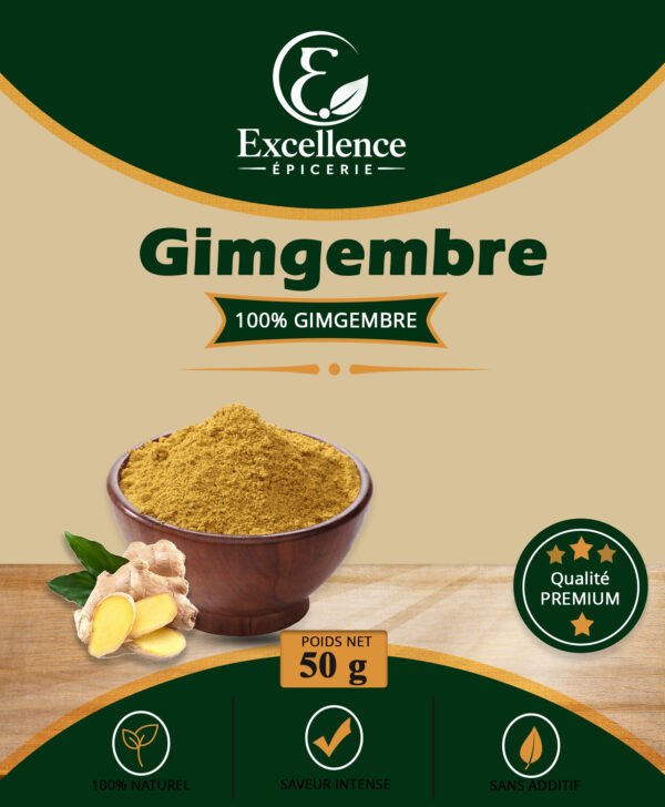 Gingembre moulu du Cameroun – 50 g